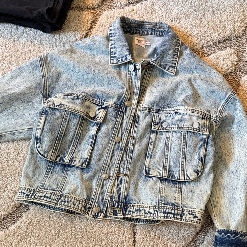Princess Polly Light Blue Denim Jacket